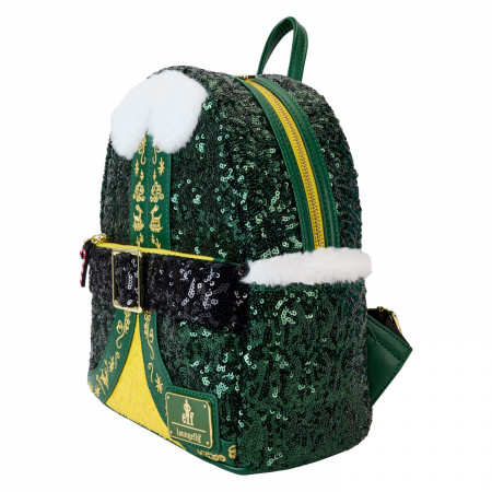 Elf Buddy's Clothes Sequin Cosplay Mini Backpack By Loungefly