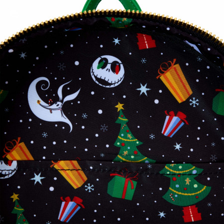 Nightmare Before Christmas Moving Train Mini Backpack By Loungefly