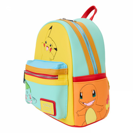 Pokemon Gen 1 Kanto Starters Mini Backpack By Loungefly