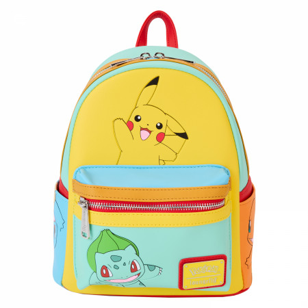 Pokemon Gen 1 Kanto Starters Mini Backpack By Loungefly