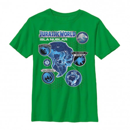 Jurassic World Island Livin Green Youth T-Shirt