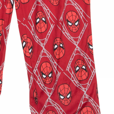 Spider-Man Mask All Over Print Sleep Pants