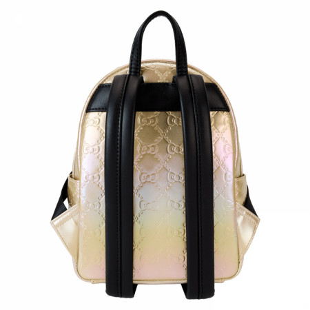 Hello Kitty 50th Anniversary Golden Bows Mini Backpack By Loungefly