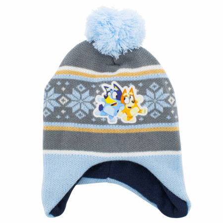 Bluey and Bingo Youth Pom Beanie and Mittens Set