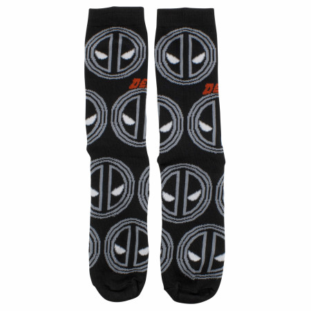 Deadpool Monochrome Logo Socks