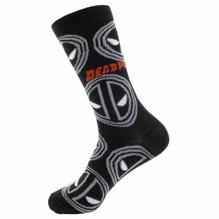 Deadpool Monochrome Logo Socks