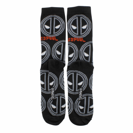 Deadpool Monochrome Logo Socks