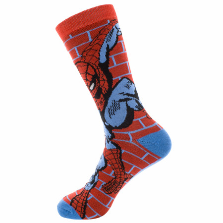 Spider-Man Brick Wall Crew Socks