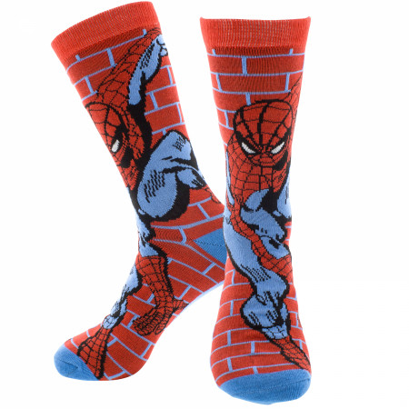 Spider-Man Brick Wall Crew Socks