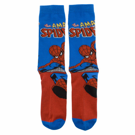 Spider-Man Retro Character Cover Crew Socks