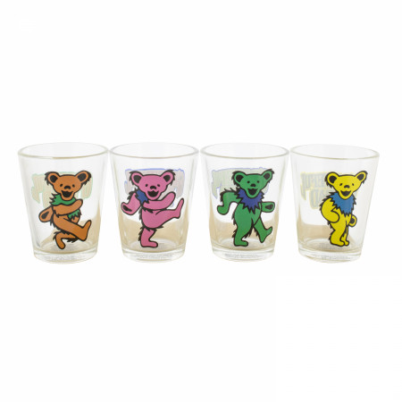 Grateful Dead Bears Shot Glass Set 4-Pack