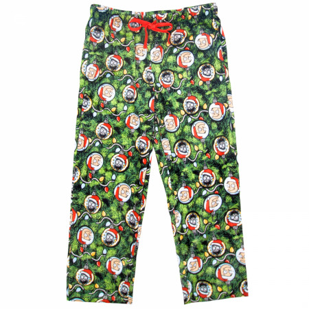 Rick and Morty Christmas Ornaments Men's Sleep Pants