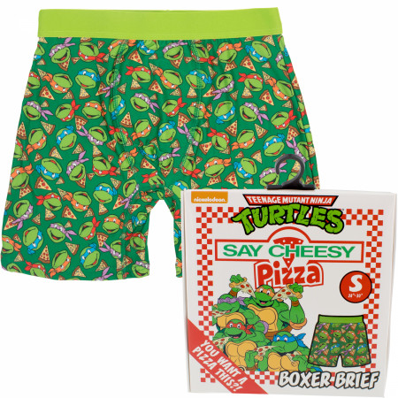 Teenage Mutant Ninja Turtles Men's Boxer Briefs in Pizza Box