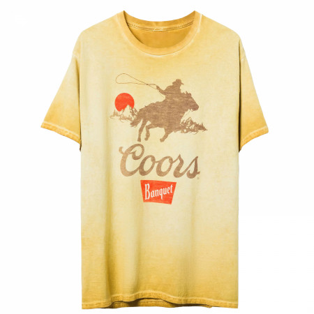 Coors Banquet Riding in the West T-Shirt by Junk Food