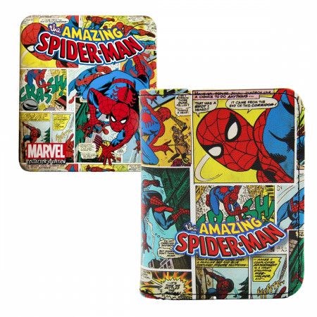 Spider-Man The Friendly Neighbor Trifold Wallet in Collectors Tin