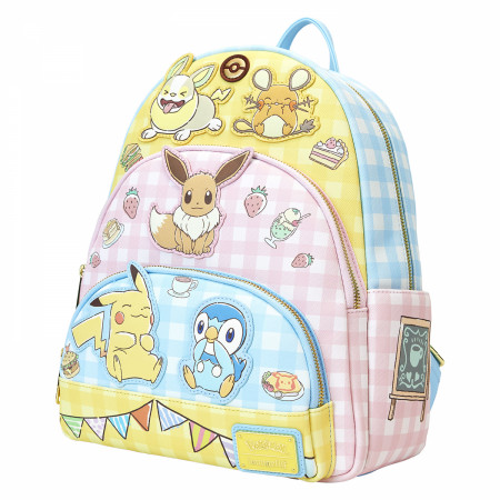 Pokemon Cafe Triple Pocket Mini Backpack By Loungefly