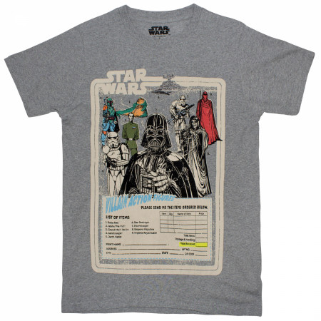 Star Wars Villain Action Figures Order T-Shirt