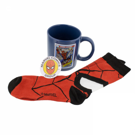 Spider-Man Socks Sticker and Mug Bundle