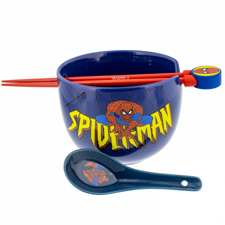 Spider-Man Retro Art Ramen Bowl Bundle