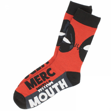 Deadpool Merc with a Mouth Socks Sticker and Mug Bundle