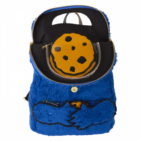 Sesame Street Cookie Monster in Plush Mini Backpack By Loungefly