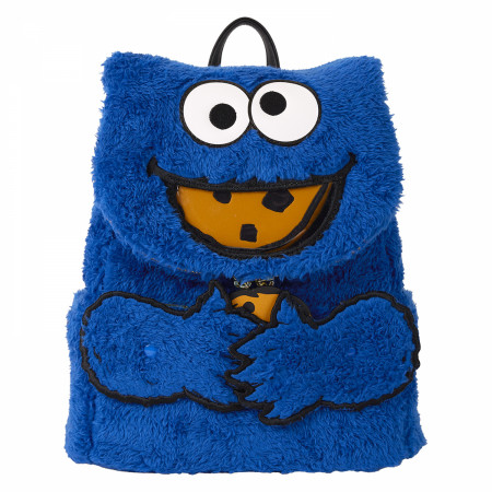 Sesame Street Cookie Monster in Plush Mini Backpack By Loungefly