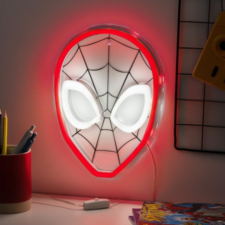 Spider-Man Mask Neon Mountable Light