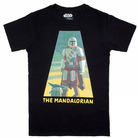 Star Wars The Mandalorian Spotlight with Din Grogu T-Shirt