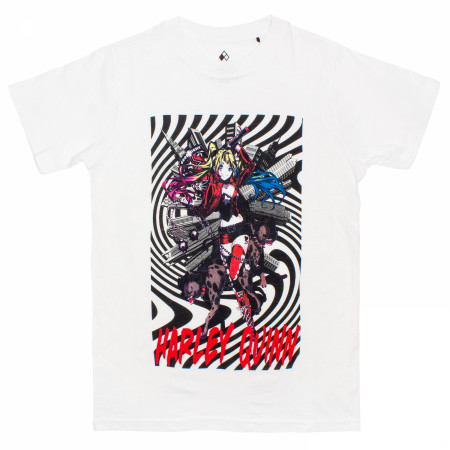 Harley Quinn Spiral with Hyenas T-Shirt