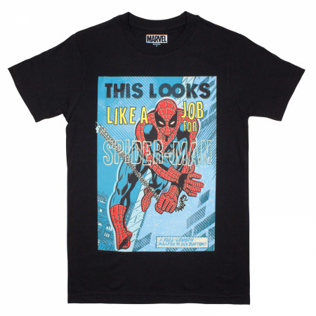 Spider-Man "This Looks Like A Job For" Marvel Comic T-Shirt