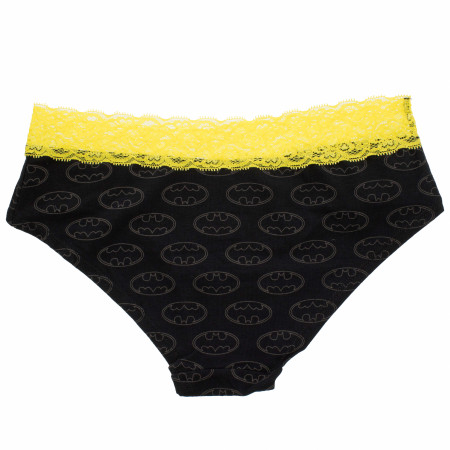 Batman Lace Trim Women's Hipster Underwear