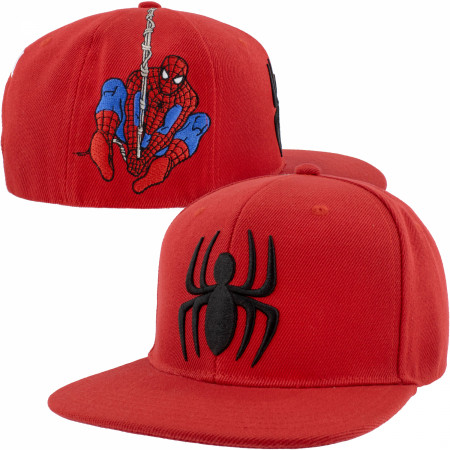 Spider-Man Web Swinging Snapback Hat