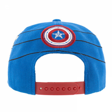 Captain America Anthony Mackie Character Armor Snapback Hat