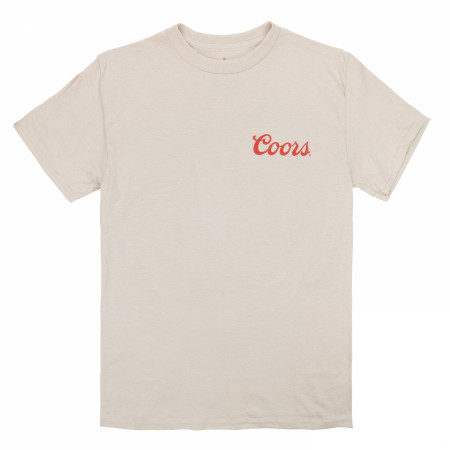 Coors The Original Cowboy Front and Back Print T-Shirt