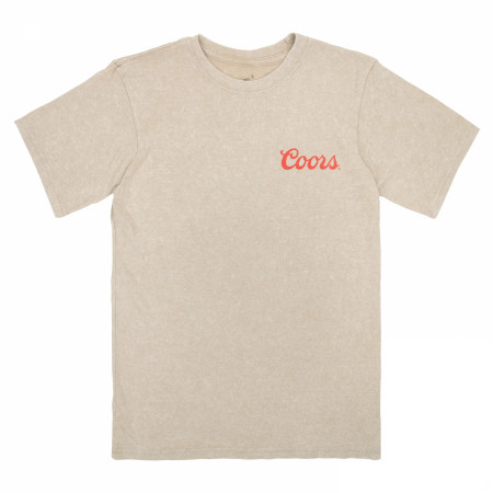 Coors The Original Cowboy Mineral Wash Front & Back Print T-Shirt