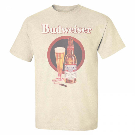 Budweiser Vintage Ad Tan Colorway T-Shirt