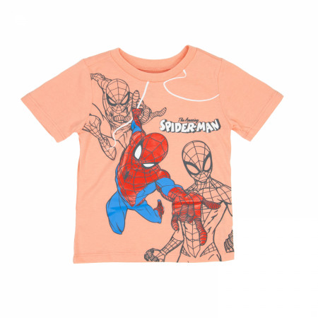 Spider-Man Sketch Toddler Boy's Shirt and Shorts 2-Piece Set