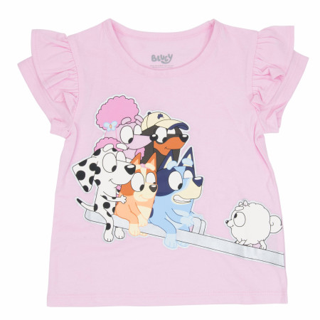 Bluey and Friends Toddler Girl's Shirt and Shorts 2-Piece Set