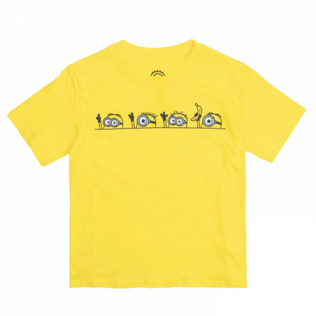 Minions Peeking Out Youth T-Shirt