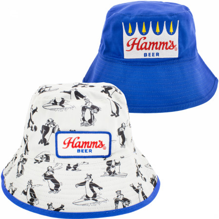 Hamm's Beer Bears Reversible Bucket Hat