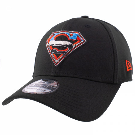 Superman Steel Logo New Era 39Thirty Fitted Hat