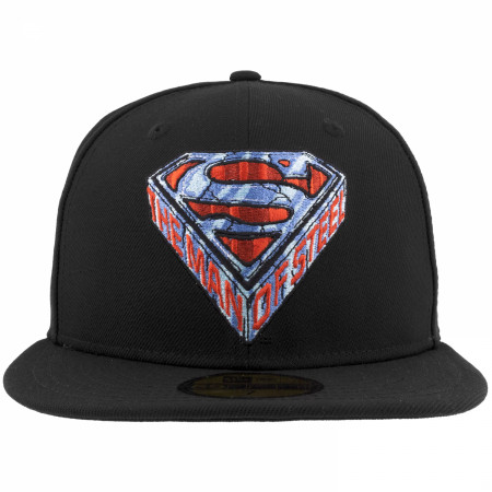 Superman Man of Steel Logo New Era 59Fifty Fitted Hat