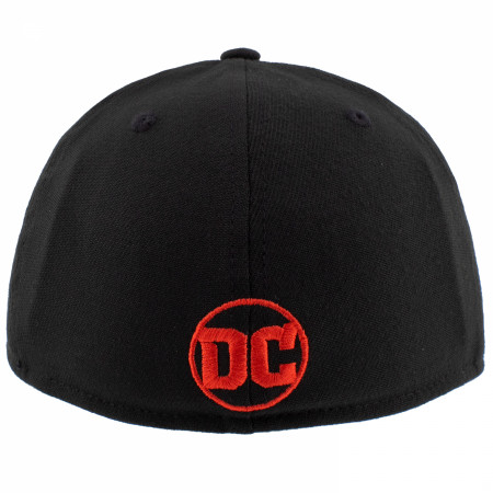 Superman Steel Text Logo New Era 39Thirty Fitted Hat