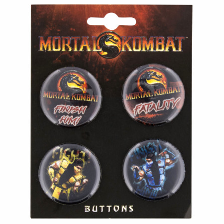 Mortal Kombat 4-Pack Button Set