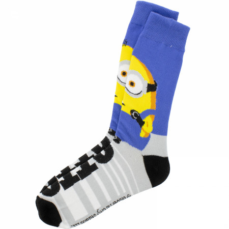 The Minions Stuart Otto and Kevin 6-Pack Crew Socks