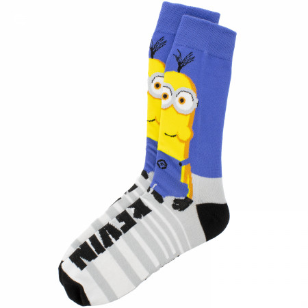 The Minions Stuart Otto and Kevin 6-Pack Crew Socks