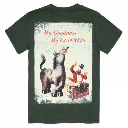 Guinness My Goodness Horse Front and Back Print T-Shirt