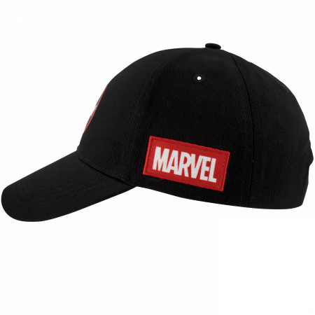 Deadpool Logo Black Snapback Hat