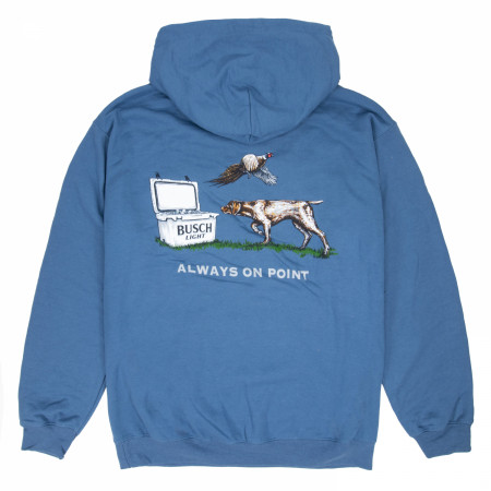 Busch Light Always On Point Front & Back Print Pull-Over Hoodie