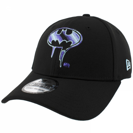 Batman Drip Logo New Era 39Thirty Fitted Hat